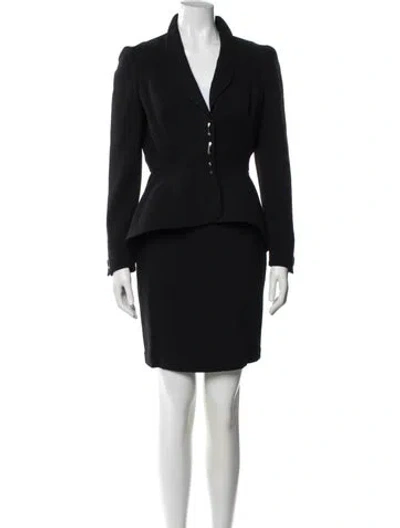 Pre-owned Mugler Vintage 1997 Skirt Suit In Black