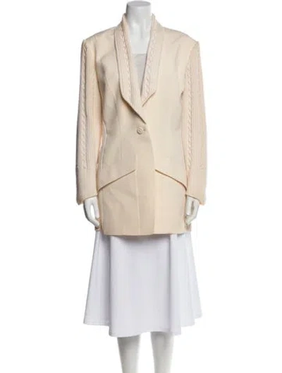 Pre-owned Mugler Vintage 1998 Blazer In Neutral