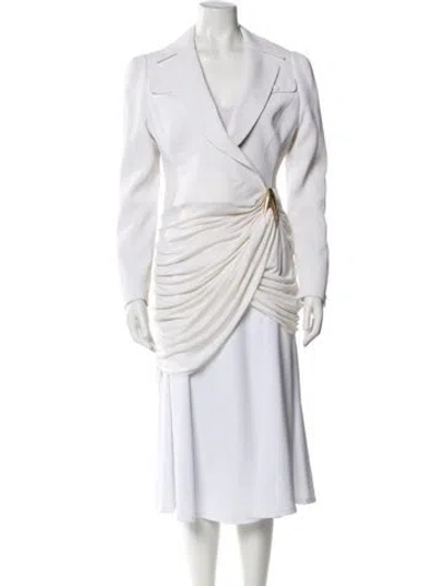 Pre-owned Mugler Vintage 1998 Jacket In White