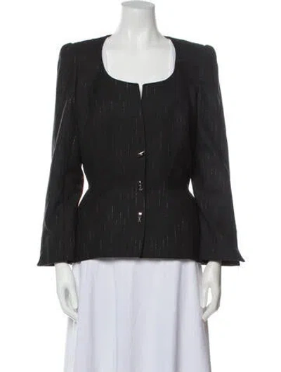 Pre-owned Mugler Vintage 1999 Evening Jacket In Black