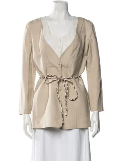 Pre-owned Mugler Vintage 1999 Evening Jacket In Neutral