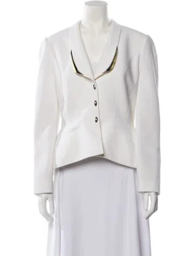 Pre-owned Mugler Vintage 1999 Evening Jacket In White