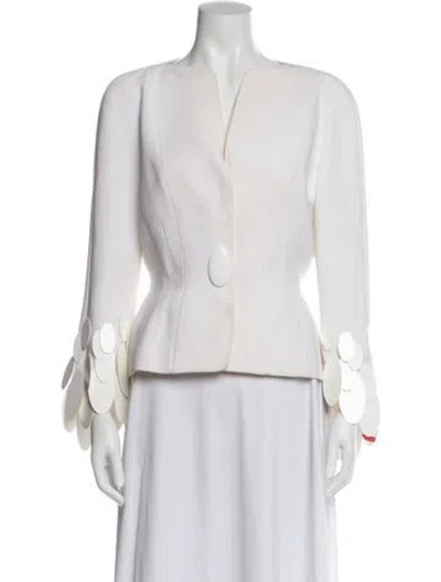 Pre-owned Mugler Vintage 1999 Evening Jacket In White