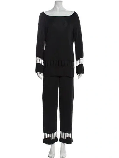 Pre-owned Mugler Vintage 1999 Pant Set In Black
