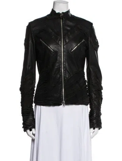 Pre-owned Mugler Vintage 2000's Biker Jacket In Black