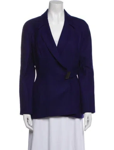 Pre-owned Mugler Vintage 2000 Blazer In Blue