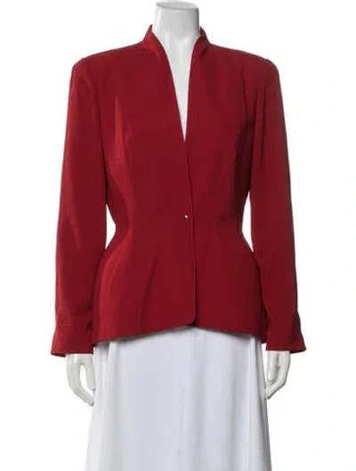 Pre-owned Mugler Vintage 2000 Blazer In Red