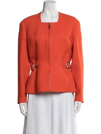 Pre-owned Mugler Vintage 2000's Jacket In Orange