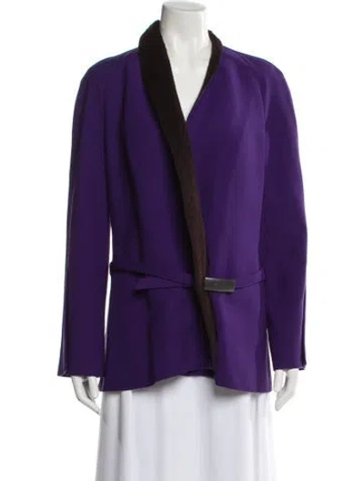 Pre-owned Mugler Vintage 2000 Jacket In Purple