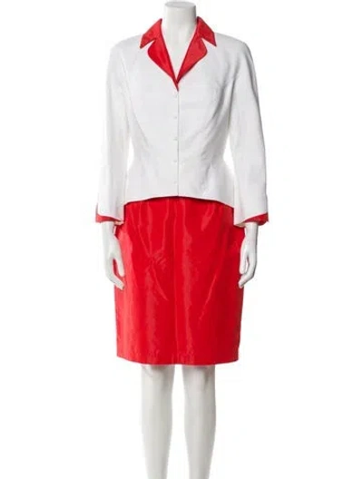 Pre-owned Mugler Vintage 2000 Skirt Suit In Multi