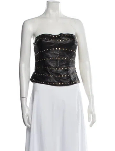 Pre-owned Mugler Vintage 2000's Top In Black