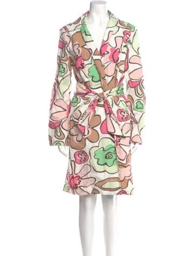 Pre-owned Mugler Vintage 2000's Trench Coat In Pink