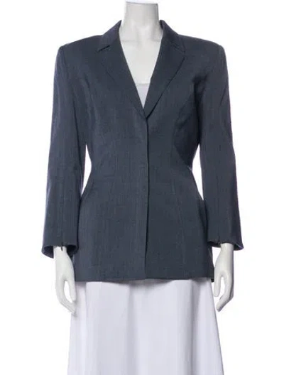 Pre-owned Mugler Vintage 2001 Blazer In Blue
