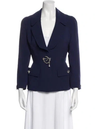 Pre-owned Mugler Vintage Blazer In Blue