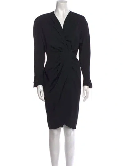 Pre-owned Mugler Vintage Knee-length Dress In Black