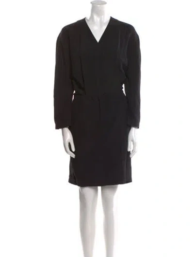 Pre-owned Mugler Vintage Knee-length Dress In Black
