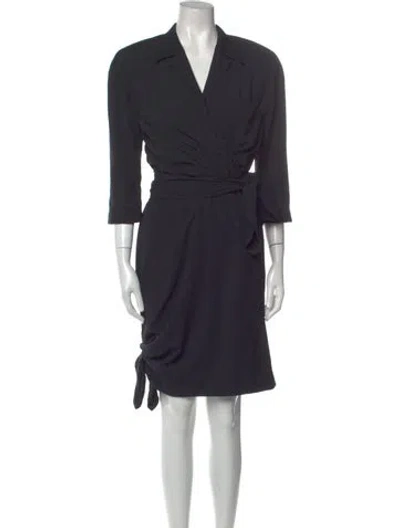 Pre-owned Mugler Vintage Knee-length Dress In Black
