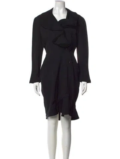 Pre-owned Mugler Vintage Knee-length Dress In Black