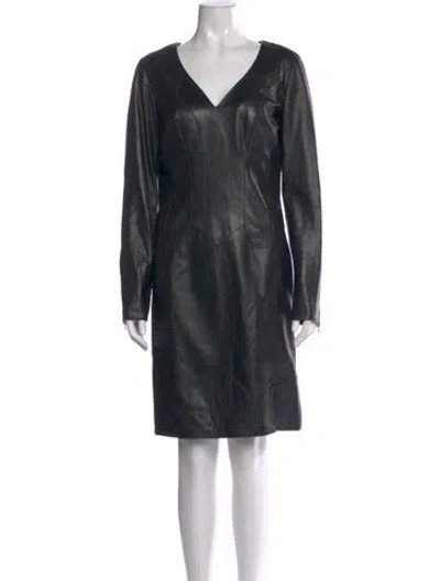 Pre-owned Mugler Vintage Knee-length Dress In Black
