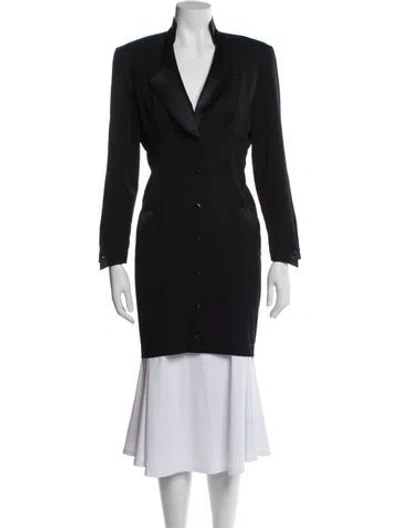 Pre-owned Mugler Vintage Knee-length Dress In Black