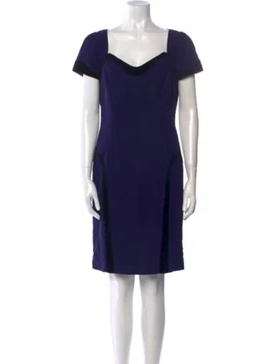 Pre-owned Mugler Vintage Knee-length Dress In Blue