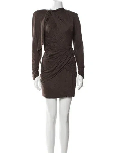 Pre-owned Mugler Vintage Knee-length Dress In Brown