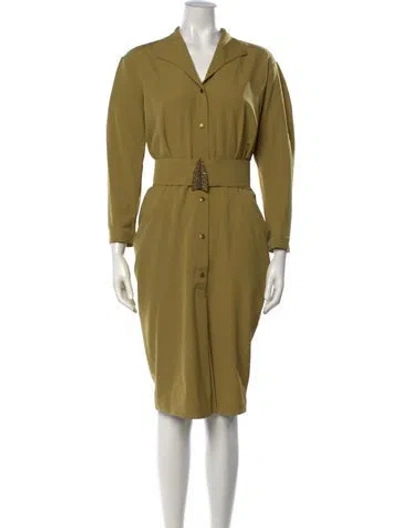 Pre-owned Mugler Vintage Knee-length Dress In Green