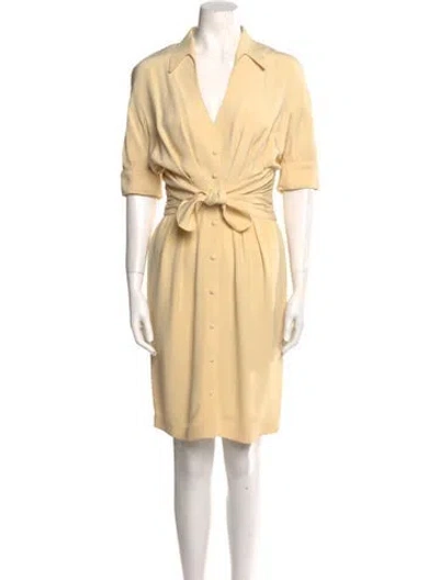 Pre-owned Mugler Vintage Knee-length Dress In Neutral