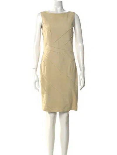 Pre-owned Mugler Vintage Knee-length Dress In Neutral