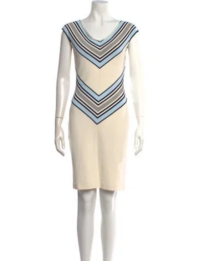 Pre-owned Mugler Vintage Knee-length Dress In Neutral