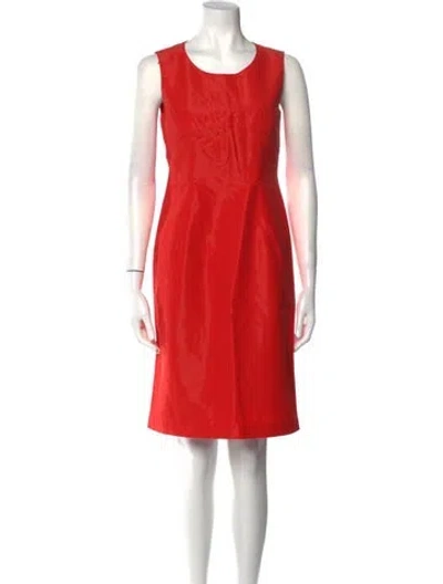 Pre-owned Mugler Vintage Knee-length Dress In Red