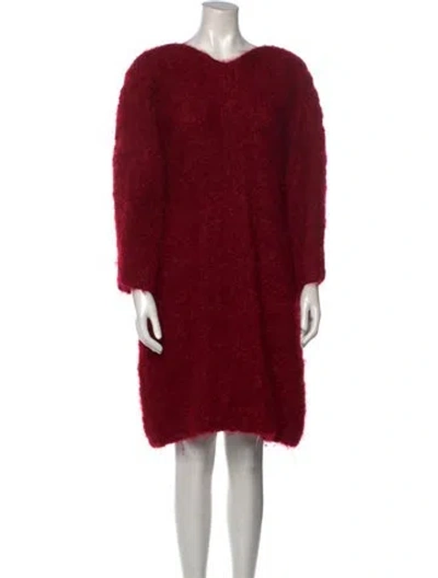 Pre-owned Mugler Vintage Knee-length Dress In Red