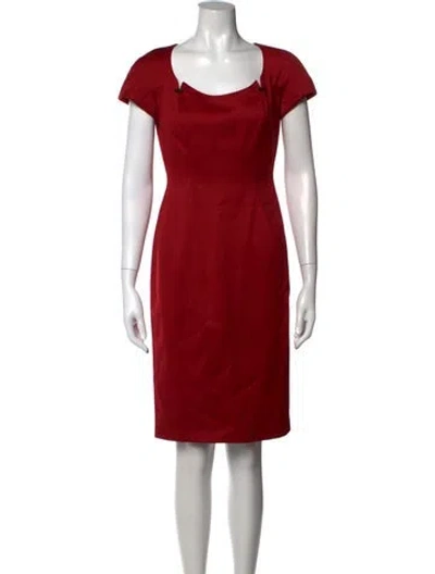 Pre-owned Mugler Vintage Knee-length Dress In Red