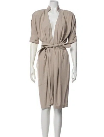 Pre-owned Mugler Vintage Knee-length Dress In White