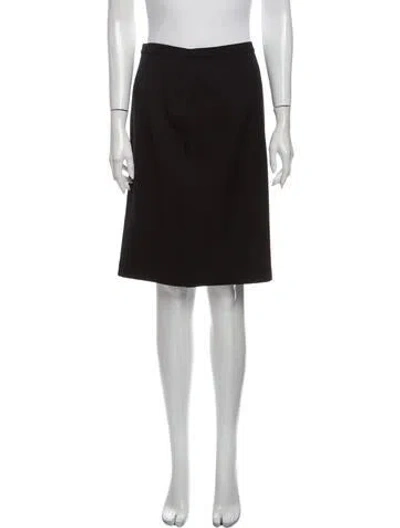 Pre-owned Mugler Vintage Knee-length Skirt In Black