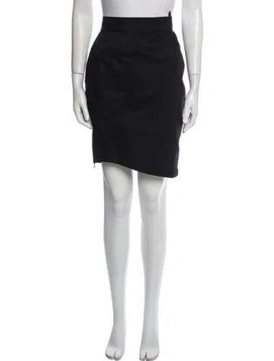 Pre-owned Mugler Vintage Knee-length Skirt In Black