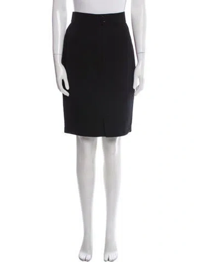 Pre-owned Mugler Vintage Knee-length Skirt In Black