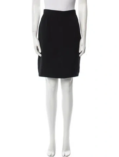 Pre-owned Mugler Vintage Knee-length Skirt In Black