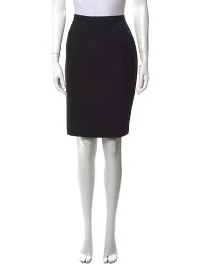 Pre-owned Mugler Vintage Knee-length Skirt In Black
