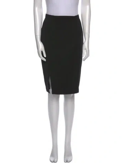 Pre-owned Mugler Vintage Knee-length Skirt In Black