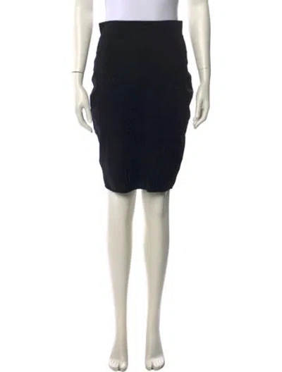 Pre-owned Mugler Vintage Knee-length Skirt In Black