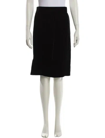 Pre-owned Mugler Vintage Knee-length Skirt In Black