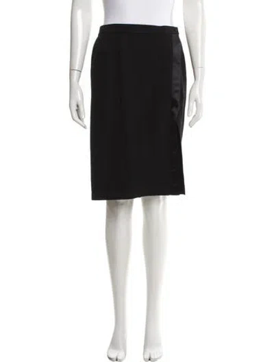 Pre-owned Mugler Vintage Knee-length Skirt In Black