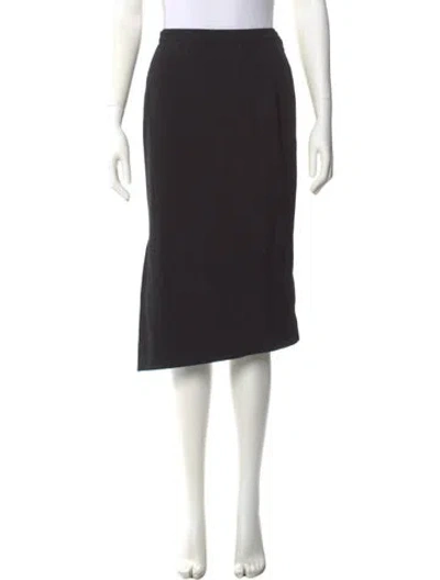Pre-owned Mugler Vintage Knee-length Skirt In Black