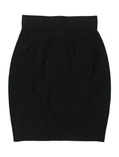 Pre-owned Mugler Vintage Knee-length Skirt In Black