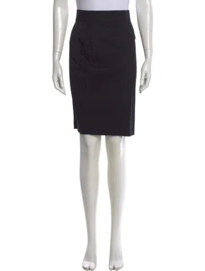 Pre-owned Mugler Vintage Knee-length Skirt In Black