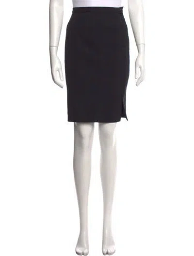 Pre-owned Mugler Vintage Knee-length Skirt In Black