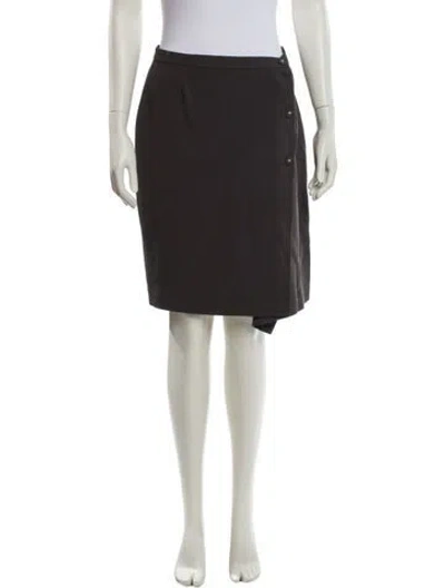 Pre-owned Mugler Vintage Knee-length Skirt In Gray