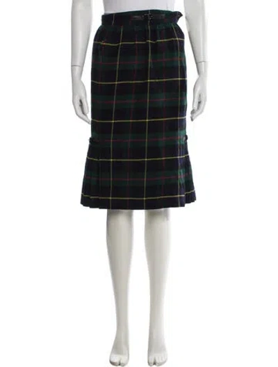 Pre-owned Mugler Vintage Knee-length Skirt In Green