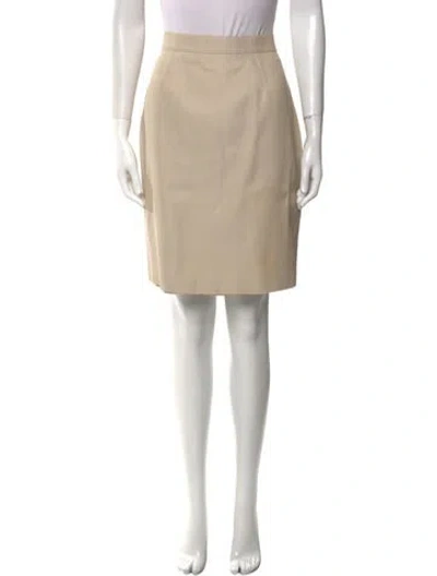 Pre-owned Mugler Vintage Knee-length Skirt In Neutral